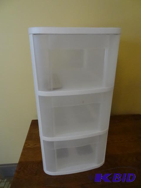 3 Drawer Poly Bin. 13 X 16 X 25 Sterilite...