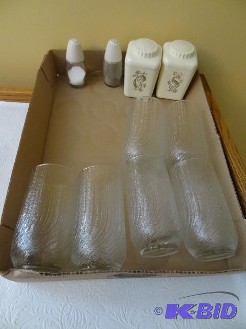 Water Glasses and Salt and Pepper Shakers...