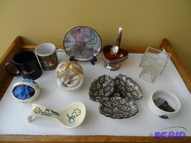 Coffee Mugs, Decorative Glassware. Misc Shell...