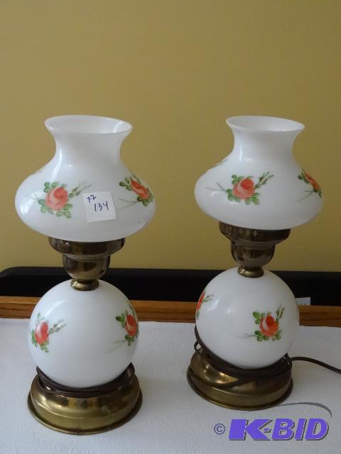 2 Vintage Table Lamps. 120 Volt. No Bulbs...