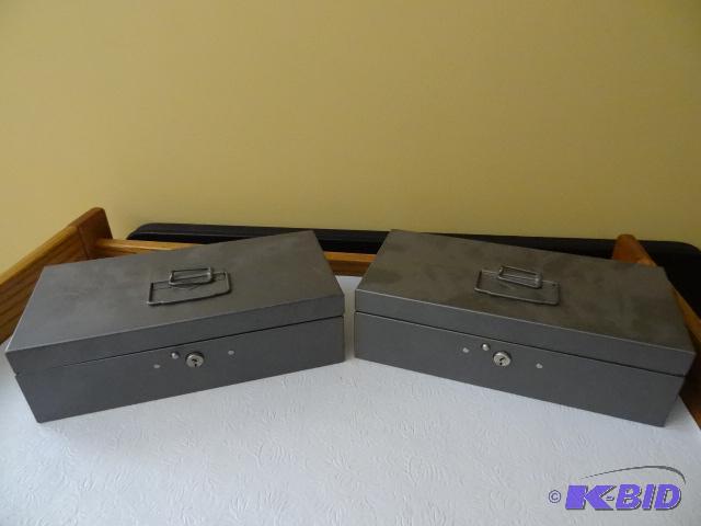 2 Metal Boxes. 1 Box Has a Change Sorter...