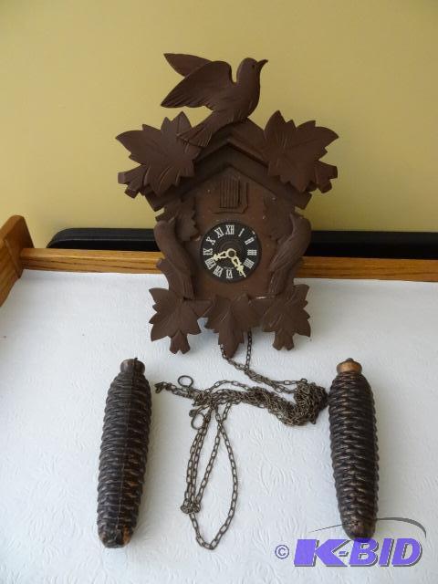Vintage CooCoo Clock with Weights. Complete...