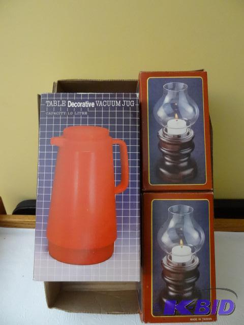 Vacuum Jug Votive Candle Hurricane Lamps...