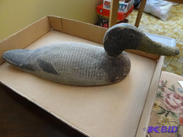 Vintage Hand Carved Duck Decoy...