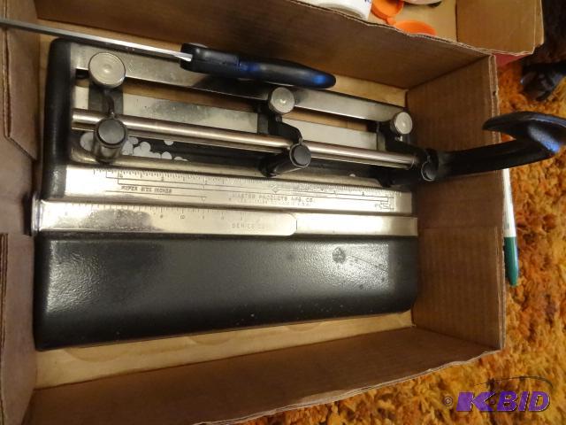 3 Hole Punch. Scissors...