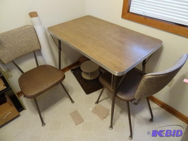 Vintage Kitchen Table with 2 Chairs, 39 X 24 ...