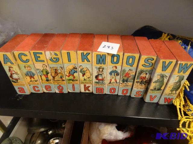 Vintage Toy Blocks. Looks Like ABC Books...