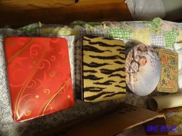 3 Metal Tins...