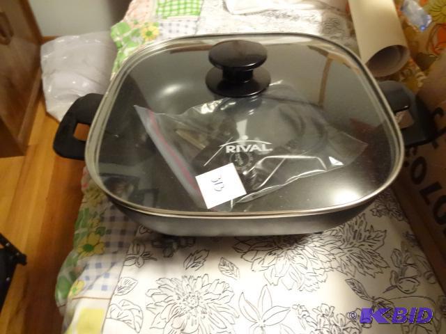 Rival Electric Skillet. Aluminum Cooking Pot...