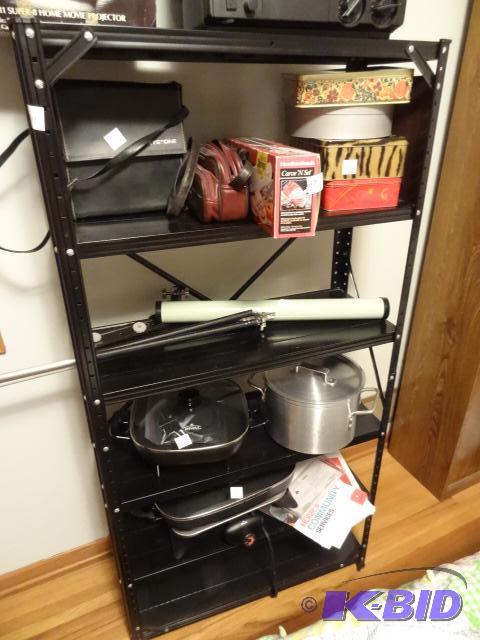 Metal Shelf Unit No Contents 30 X 12 X 71...