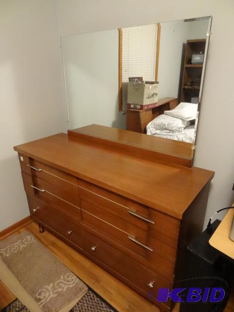 Vintage Dresser With Mirror, 6 Drawer, 18 X 5...