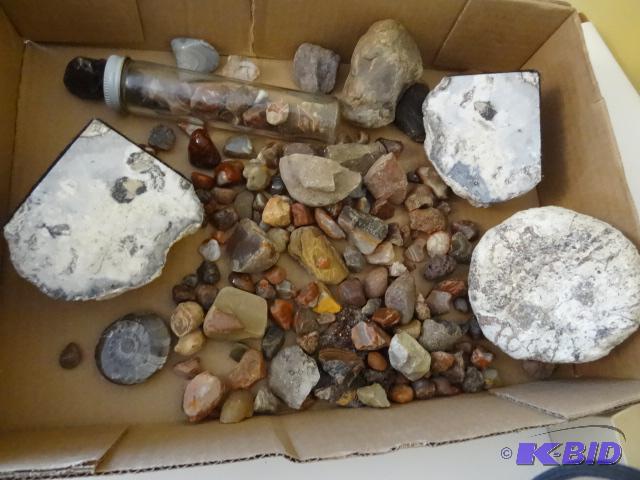 Box Full of Misc Rocks. Some are Agates....