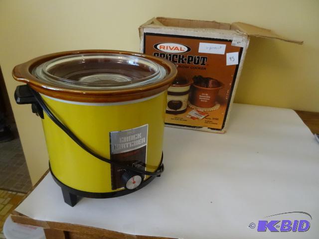 Rival Crock Pot Stoneware Slow Cooker Model 3...