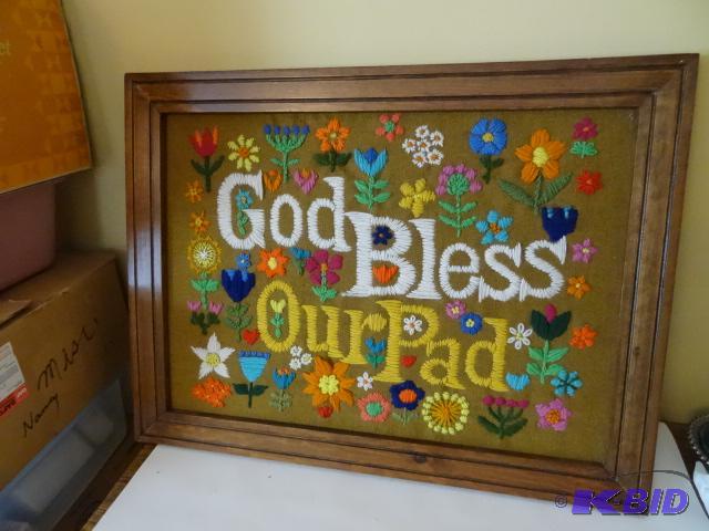 Hand Sewn Wall Hanging 26 X 20...