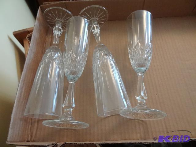 4 Decorative Champagne Glasses...