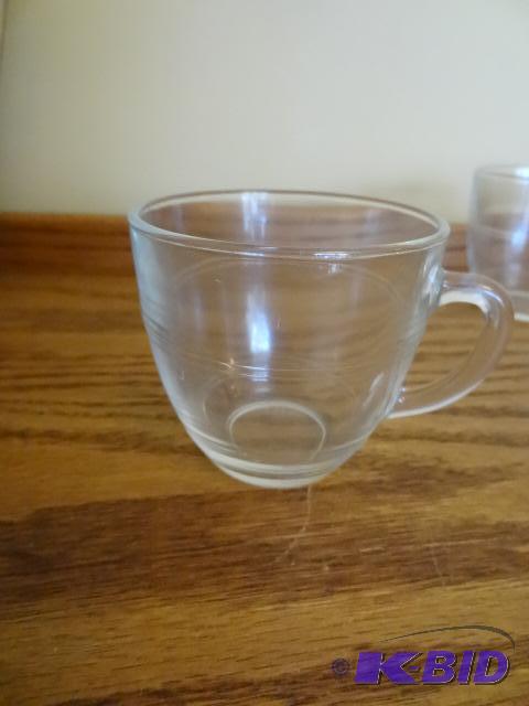 8 Glass Coffee Cups...