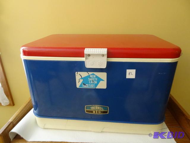 Thermos Cooler, Red White and Blue, Nice Shap...