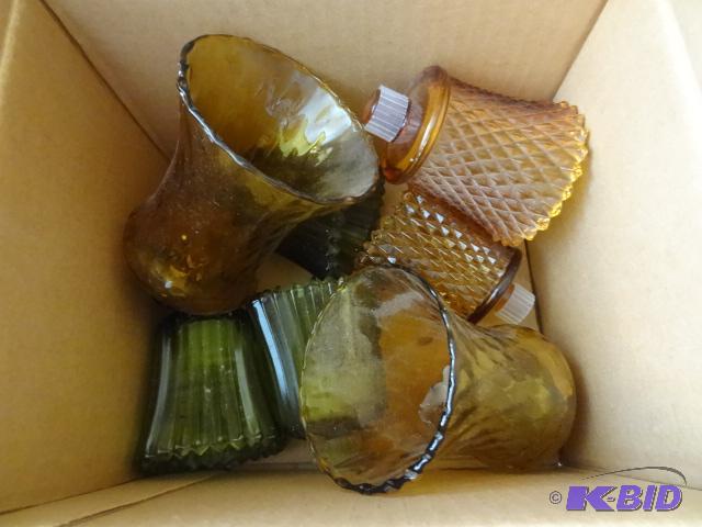 Colored Glass Votive Candle Holders...