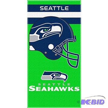 lot 14 image: New in package NFL Beach Towel - Seattle Seah...