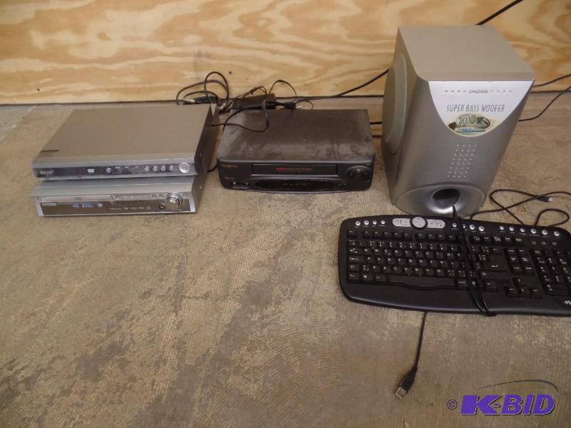 2 DVD Players, VCR, Sub Woofer, Keyboard