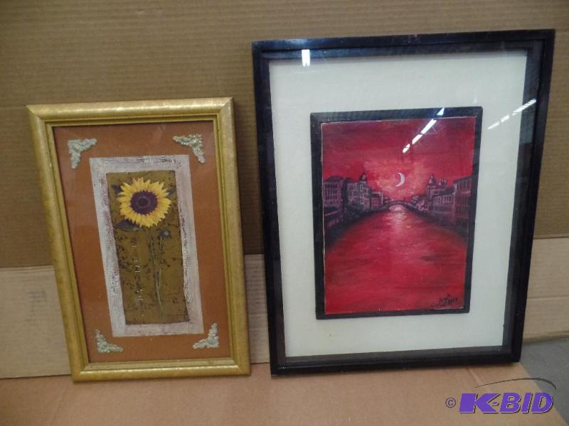 2 Framed Art Pieces