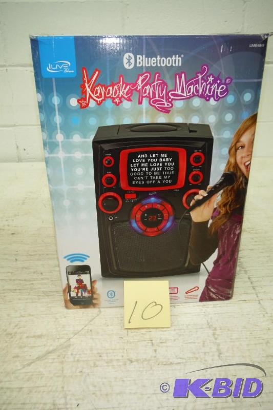 lot 10 image: ILIVE BLUE iJMB484B CDG Karaoke with Bluetooth(R) & 5 Monitor