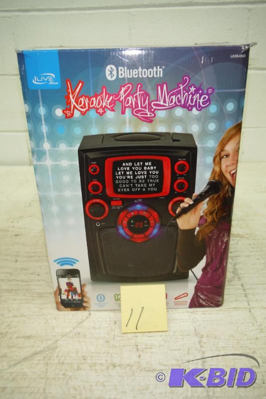 lot 11 image: ILIVE BLUE iJMB484B CDG Karaoke with Bluetooth(R) & 5 Monitor