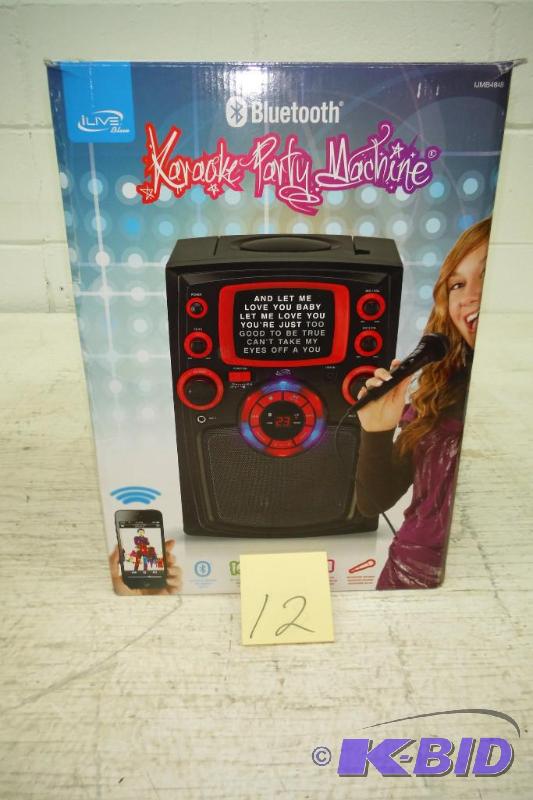 lot 12 image: ILIVE BLUE iJMB484B CDG Karaoke with Bluetooth(R) & 5 Monitor