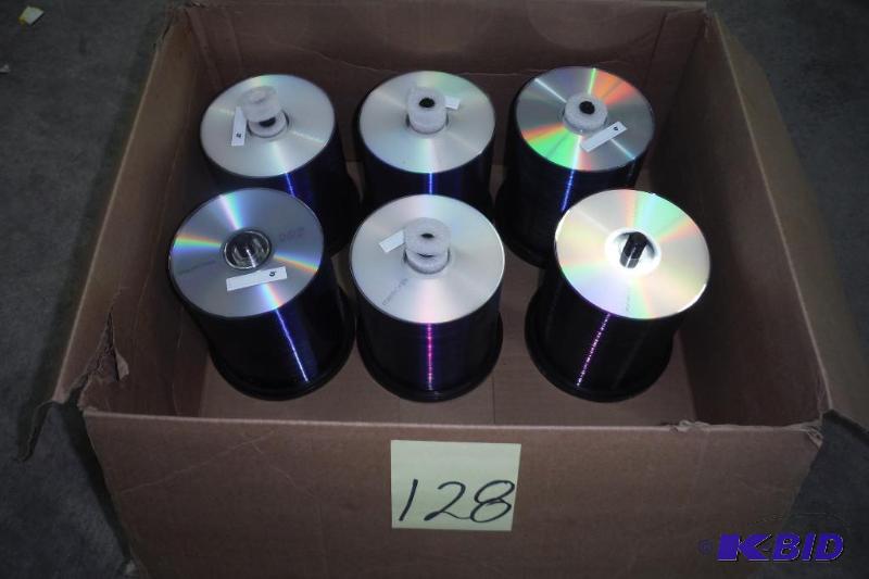 lot 128 image: Lot of 600 Memorex DVD-Rs