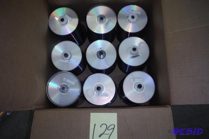 lot 129 image: Lot of 900 Memorex DVD-Rs