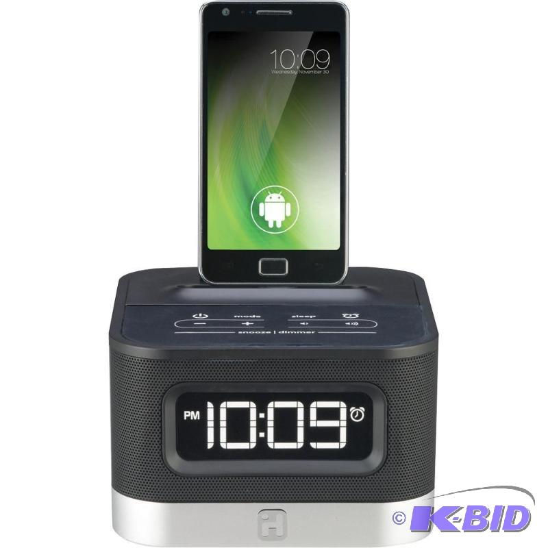 lot 169 image: iHome iC50BY Android Alarm Clock Speaker Dock