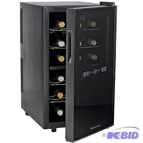 lot 2 image: Wine Enthusiast Silent 18 Bottle Dual Zone Touchscreen Wine Refrigerator