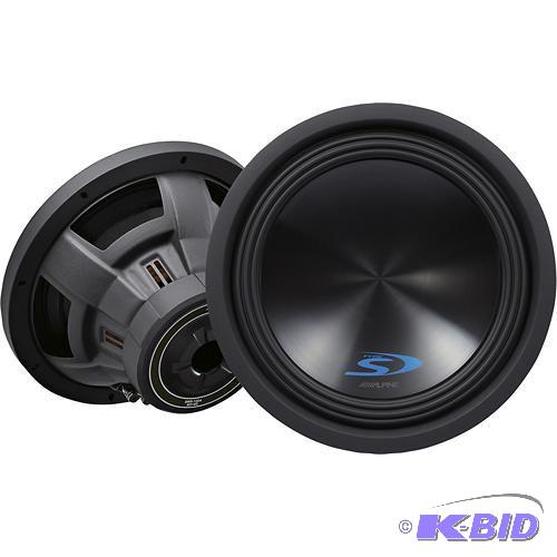 lot 21 image: Alpine SWS-12D4 12 Dual-Voice-Coil 4-Ohm Subwoofer SWS12D6