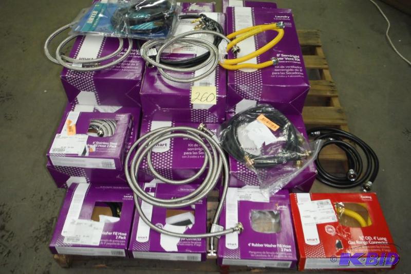 lot 260 image: Lot of washer dryer install Items