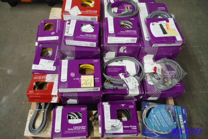 lot 261 image: Lot of washer dryer install Items