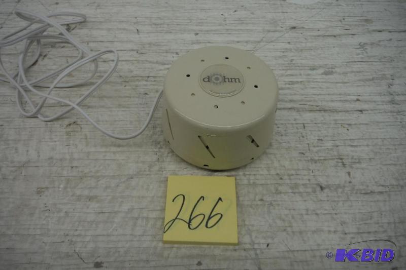 lot 266 image: Marpac DOHM-DS, Natural White Noise (actual fan inside) Sound Machine, Tan