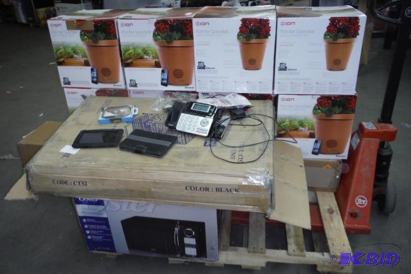 lot 267 image: Lot of broken items w working kids tablet and 80.00 closet seperator