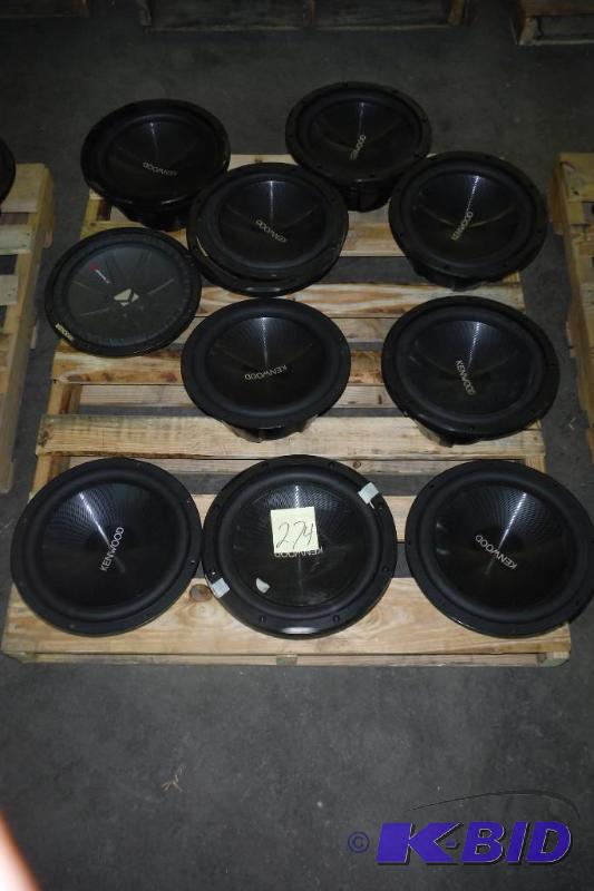lot 274 image: Lot of 10  Blown Subs