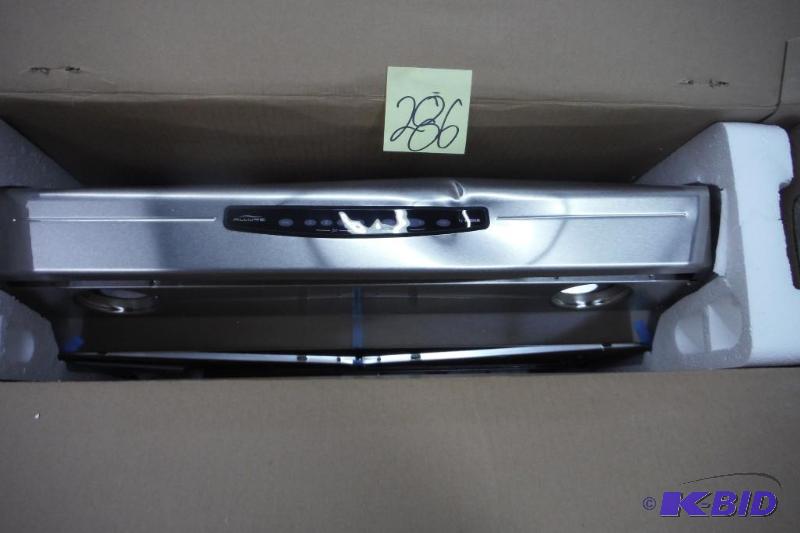 lot 286 image: Broan QS330SS QS3 Series 30-Inch Range Hood, Stainless Stee, Dent in face of unit see picture
