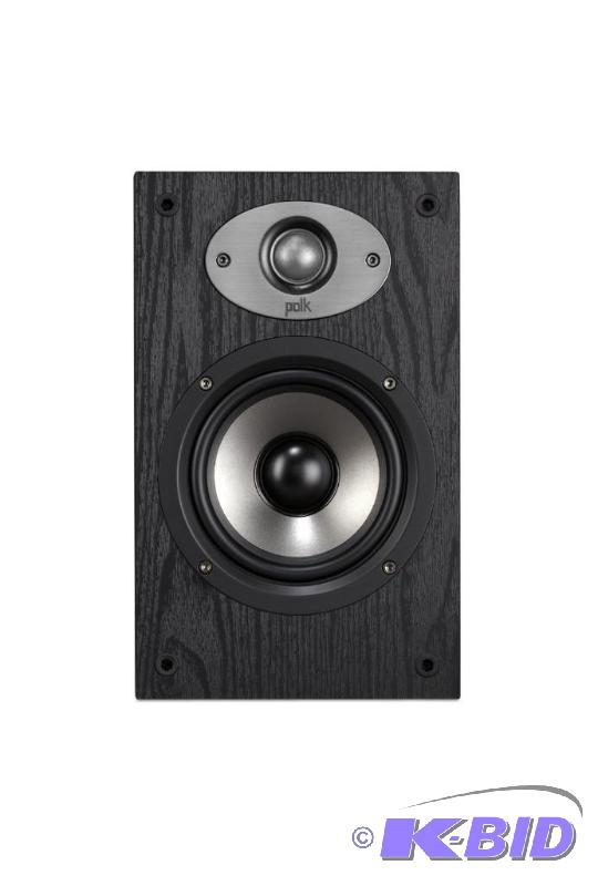 lot 68 image: Polk Audio TS x 110B Bookshelf Speaker (Black, Pair)