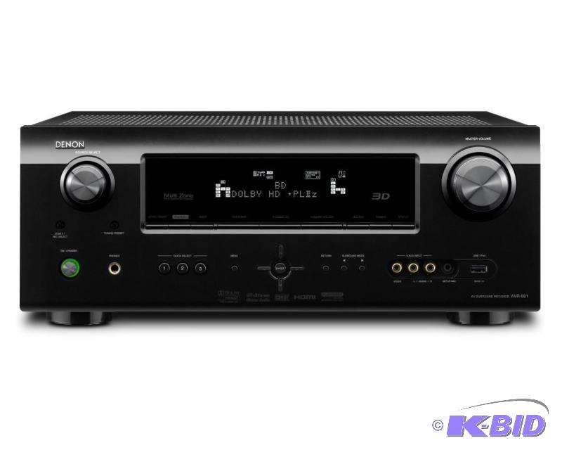 lot 73 image: Denon AVR-891 7.1 Channel 135W AV 1.4 3D-Ready Receiver - Black