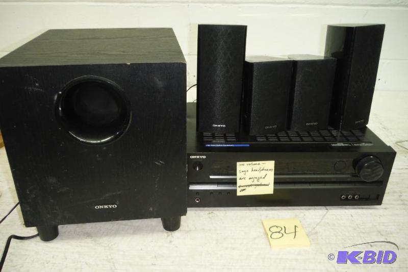 lot 84 image: Onkyo AVX-290 5.1-Channel Home Theatre ReceiverSpeaker Package