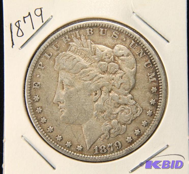 1879 MORGAN DOLLAR VF