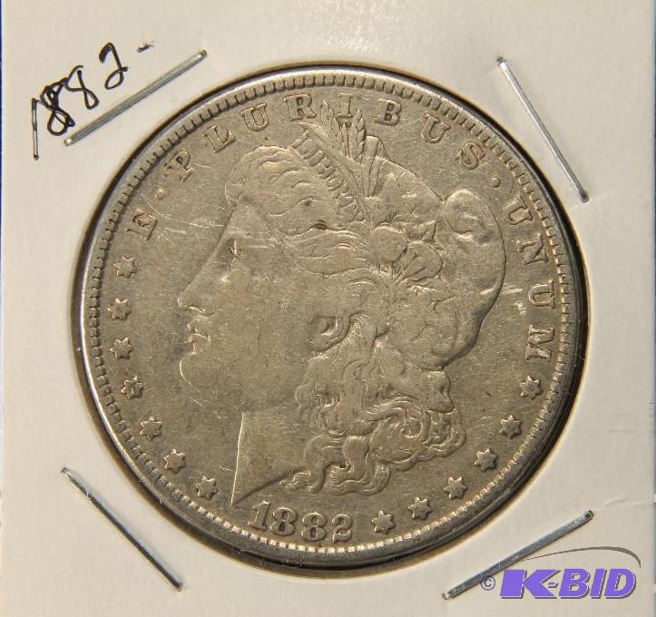 1882 MORGAN DOLLAR VF