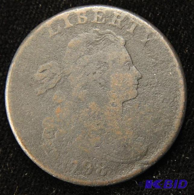 1798 US LARGE CENT SCARCE DATE