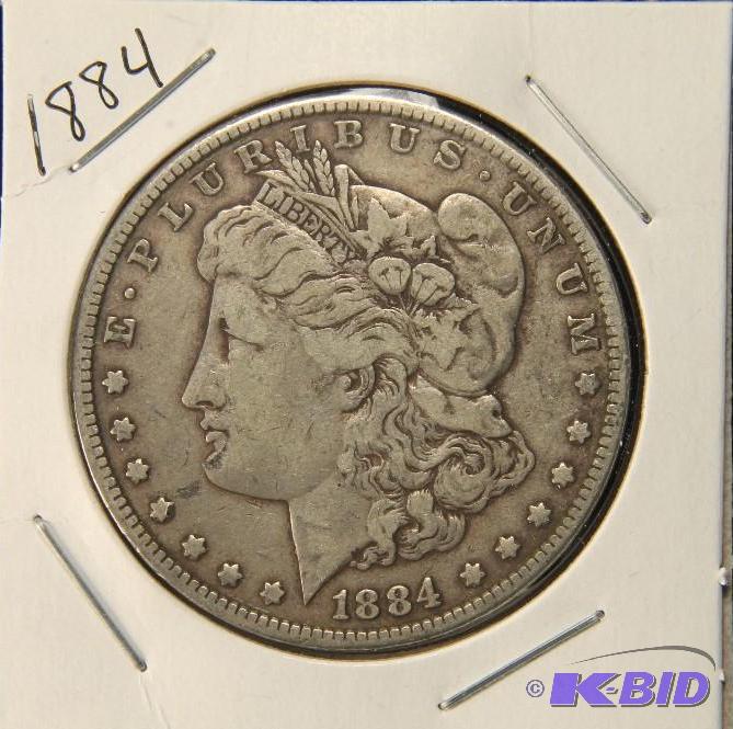 1884 MORGAN DOLLAR VF