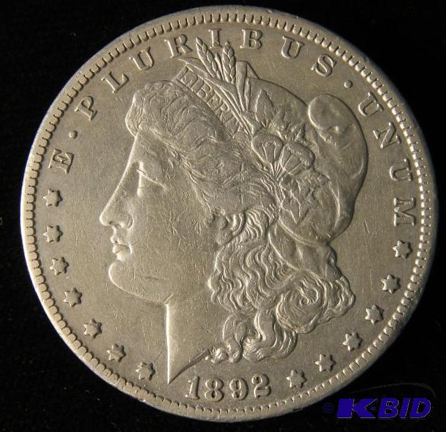 1892 CC CARSON CITY MORGAN DOLLAR XF