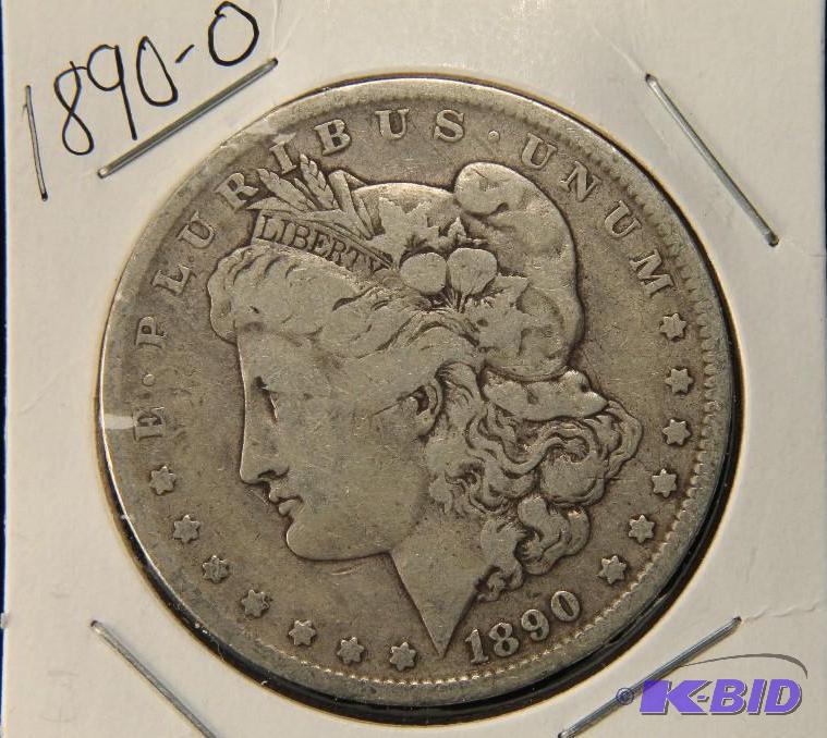 1890 O MORGAN DOLLAR FINE