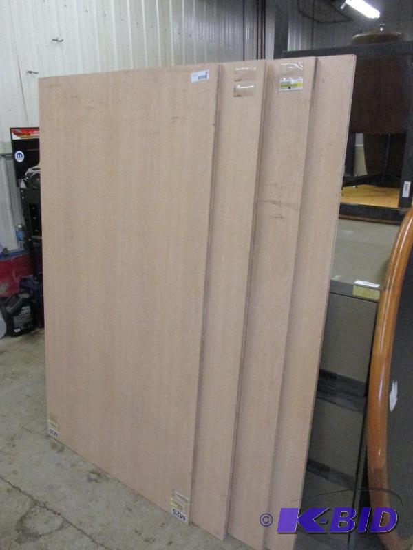4 wood panels, 64&quot x 35&quot...