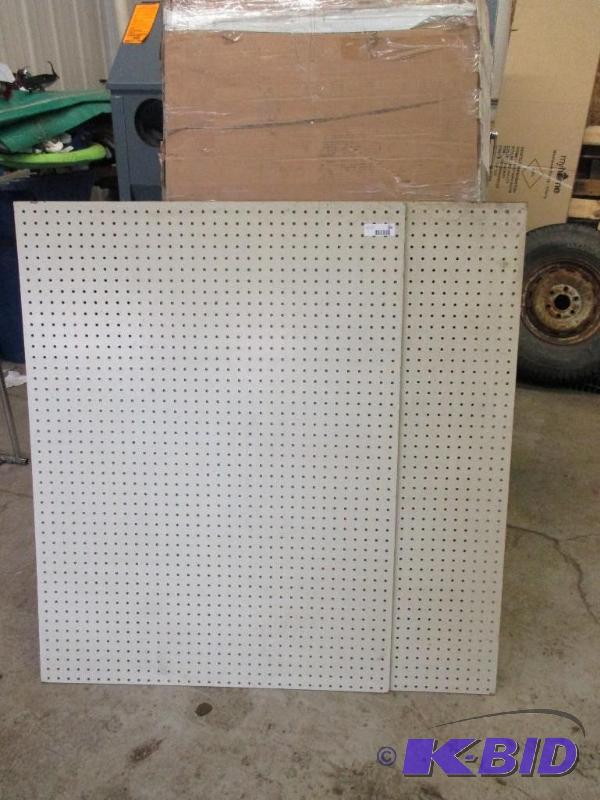 2 pieces of peg board, 34 12&quot x 46 12&...
